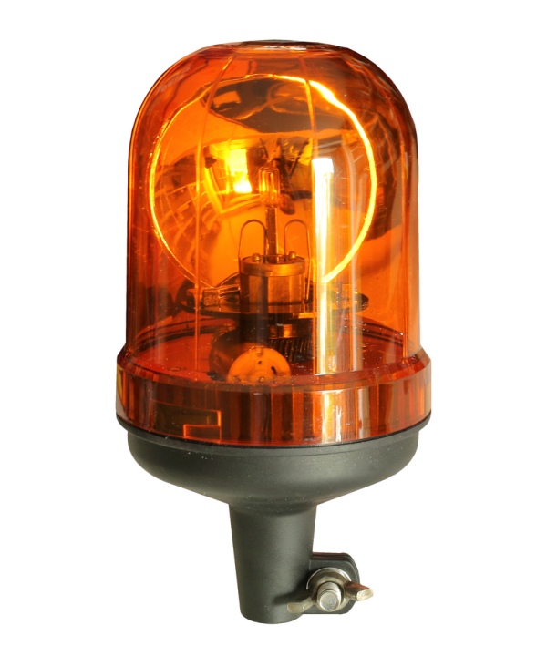 Lampa obrotowa kogut 12/24V ślimak - trzpień