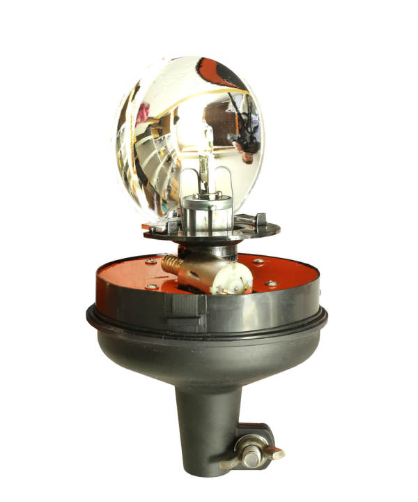 Lampa obrotowa kogut 12/24V ślimak - trzpień