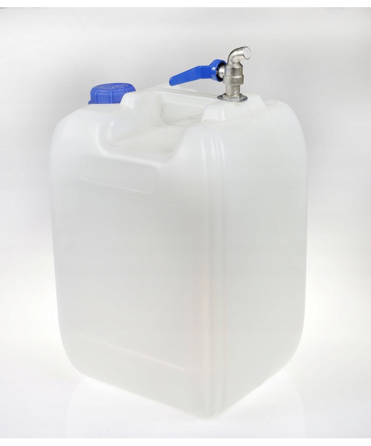 Pojemnik zbiornik baniak na wodę 20l kranik górny metal