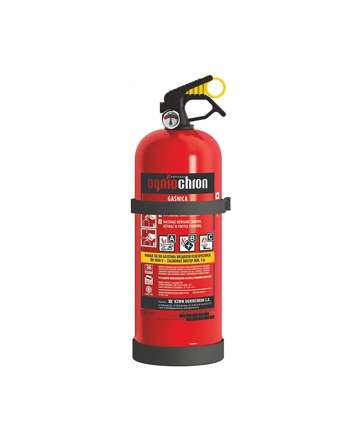 Gaśnica 2kg z wieszakiem
