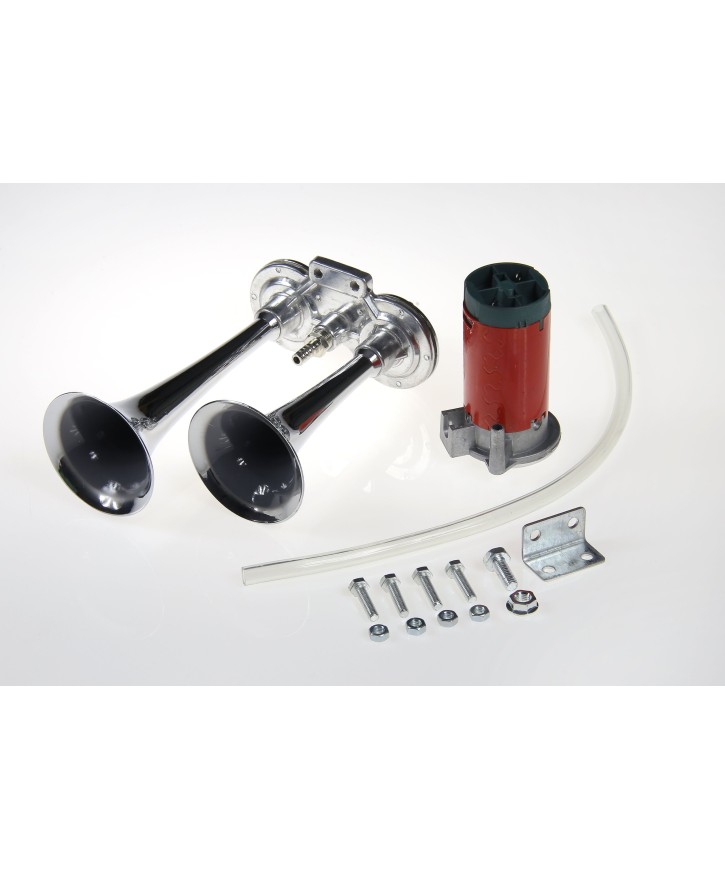 Fanfara chromowana podwójna 24V kompresor