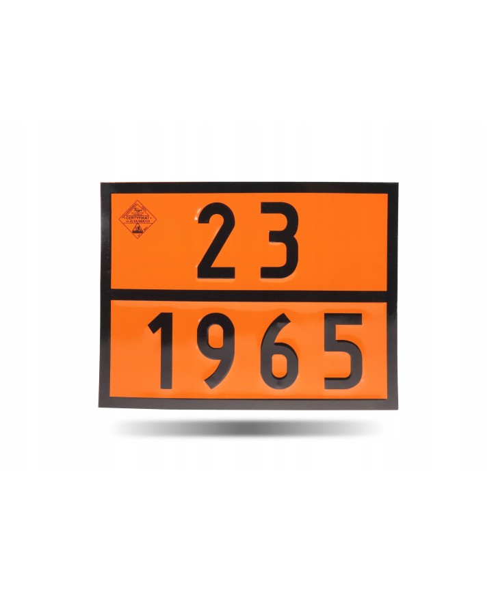 Tablica ADR numeryczna 23-1965 LPG