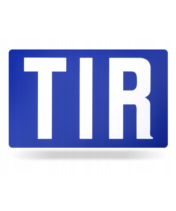 Tablica TIR gładka