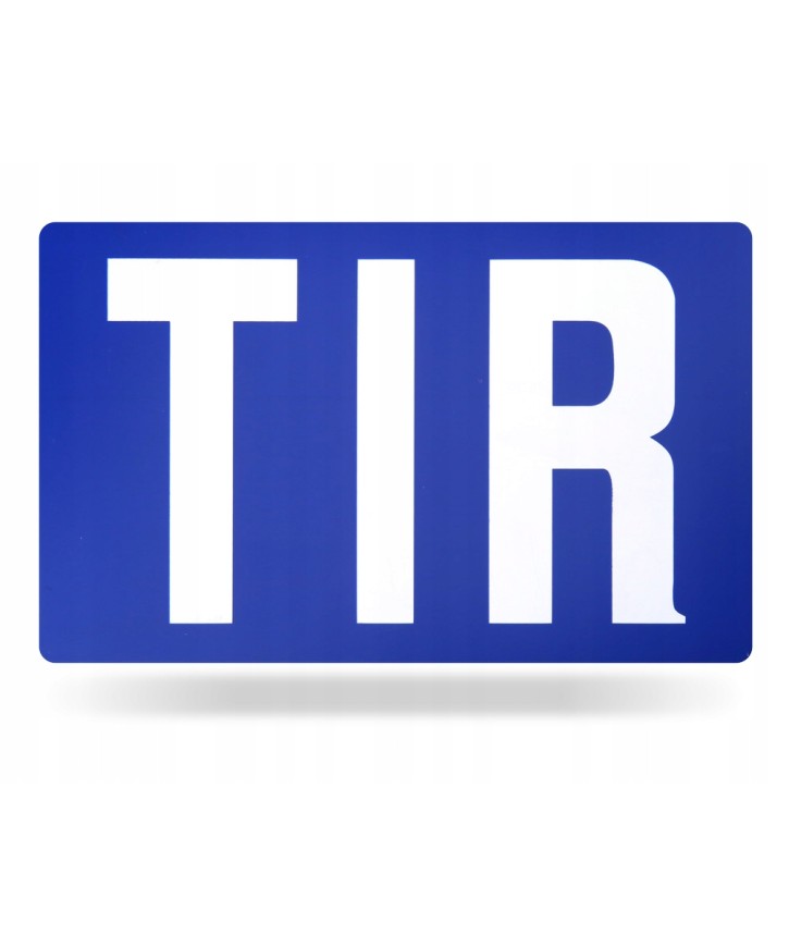 Tablica TIR gładka
